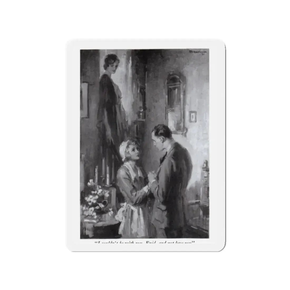 No Questions Asked (1), McCall's magazine, December 1931 (Magazine Illustration) Refrigerator Magnet - The Sticker Space