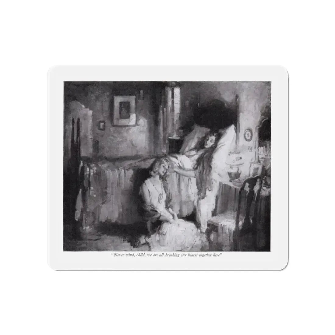 No Questions Asked (2), McCall's magazine, December 1931 (Magazine Illustration) Refrigerator Magnet 4 Inch - The Sticker Space