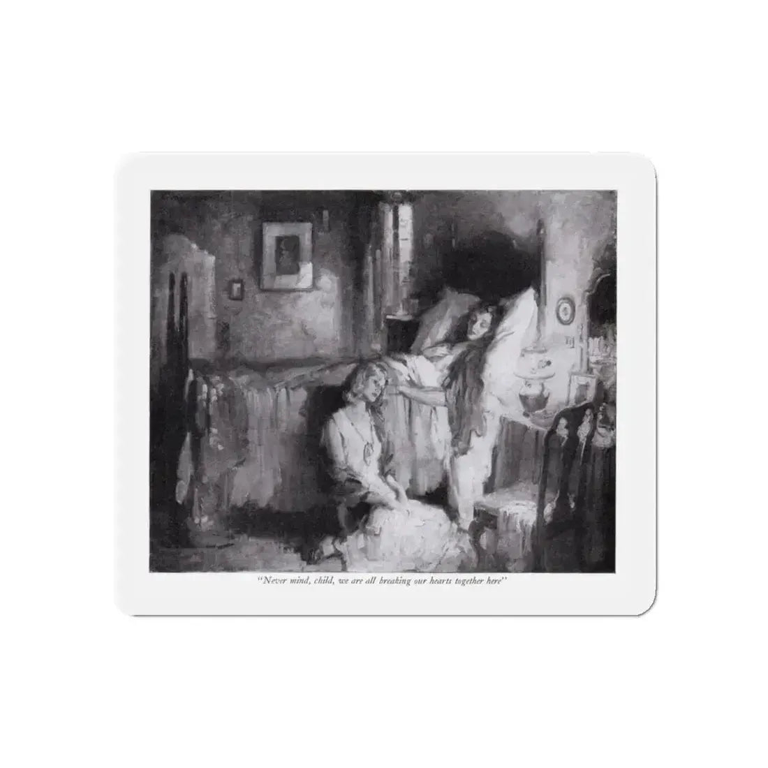 No Questions Asked (2), McCall's magazine, December 1931 (Magazine Illustration) Refrigerator Magnet 5 Inch - The Sticker Space