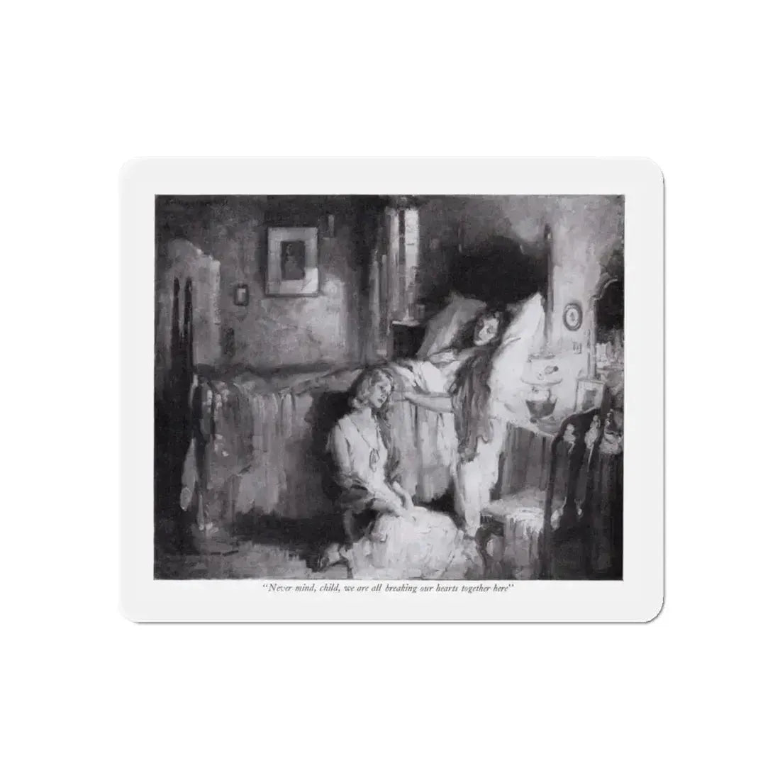 No Questions Asked (2), McCall's magazine, December 1931 (Magazine Illustration) Refrigerator Magnet 6 Inch - The Sticker Space