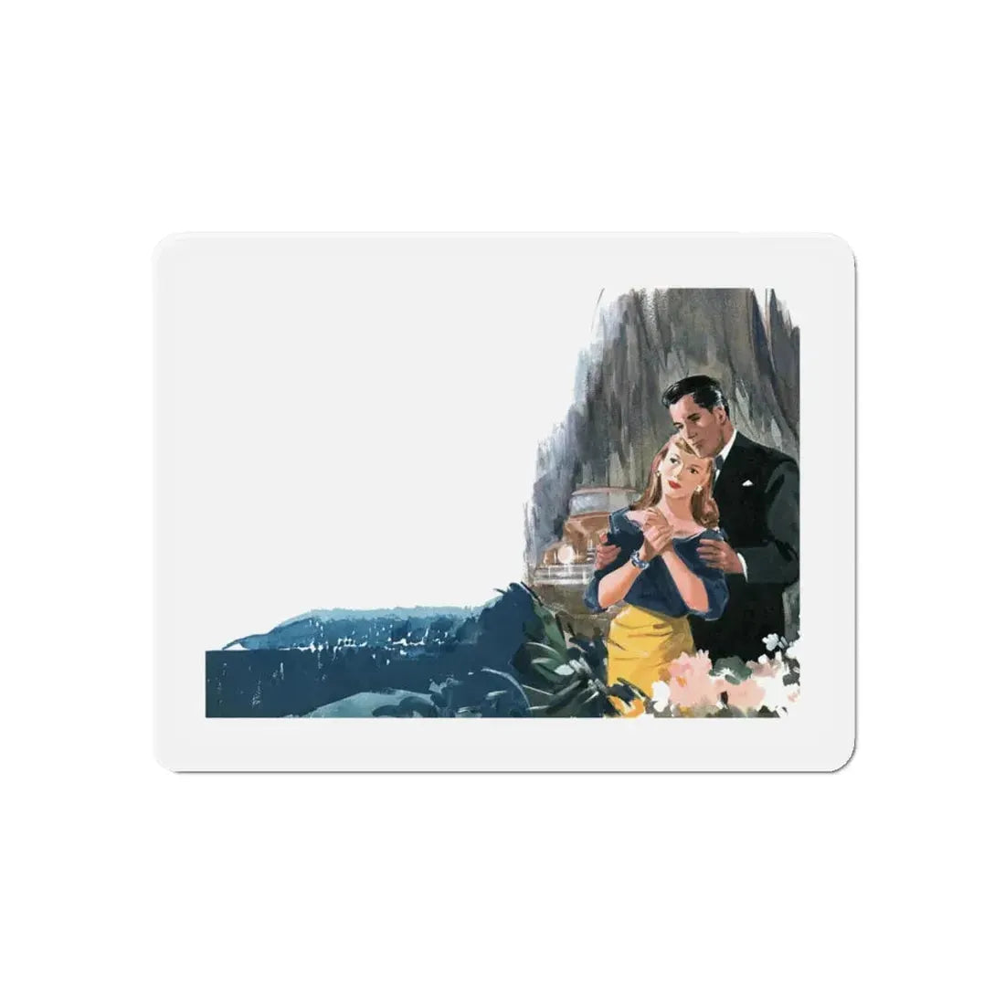 No Regrets by B. L. Jacot, Good Taste magazine, 1948 (Magazine Illustration) Refrigerator Magnet - The Sticker Space