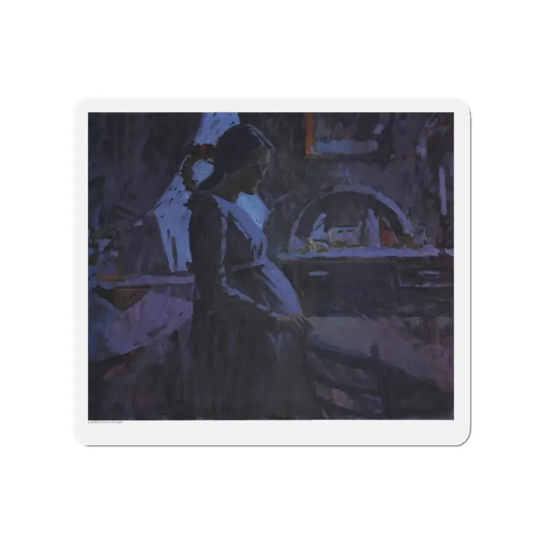 No Room, Redbook, December 1964 (Magazine Illustration) Refrigerator Magnet - The Sticker Space