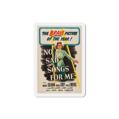 No Sad Songs for Me 1950 Movie Poster Die-Cut Magnet-3 Inch-The Sticker Space