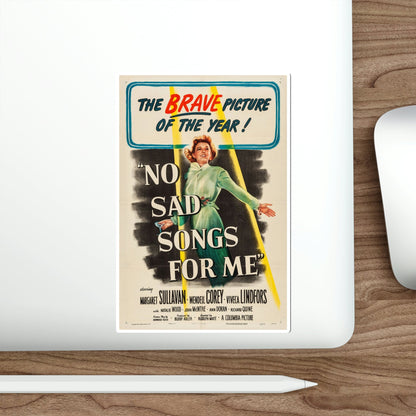 No Sad Songs for Me 1950 Movie Poster STICKER Vinyl Die-Cut Decal-The Sticker Space