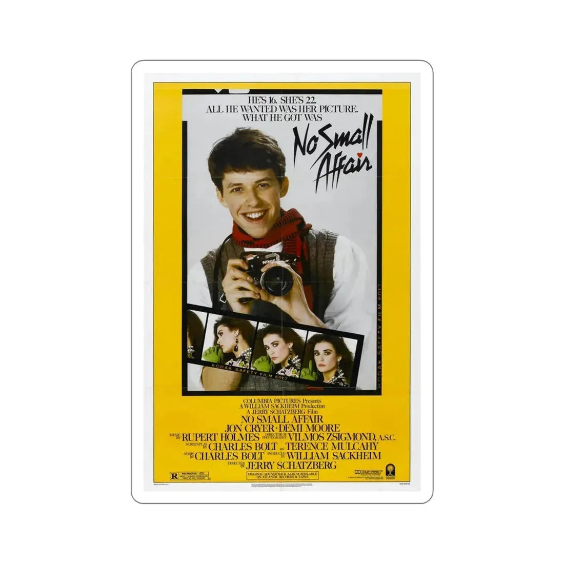 No Small Affair 1984 Movie Poster STICKER Vinyl Die-Cut Decal - The Sticker Space