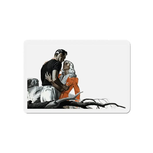 No Time For Tears, The American Magazine, January 1942 (Magazine Illustration) Refrigerator Magnet 6 Inch - The Sticker Space