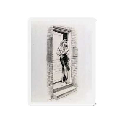 No Vacancy (Magazine Illustration) Refrigerator Magnet 4 Inch - The Sticker Space