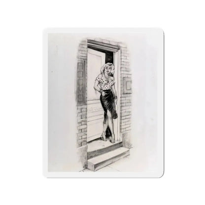 No Vacancy (Magazine Illustration) Refrigerator Magnet - The Sticker Space