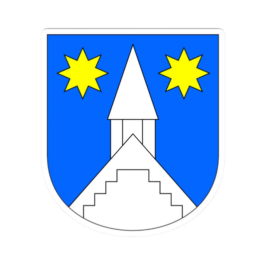 Nõo valla vapp (Estonia) (Coat of Arms) STICKER Vinyl Kiss-Cut Decal 2 Inch White - The Sticker Space