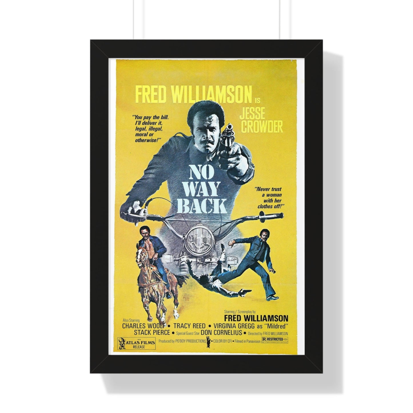 NO WAY BACK 1976 - Framed Movie Poster-16″ x 24″-The Sticker Space