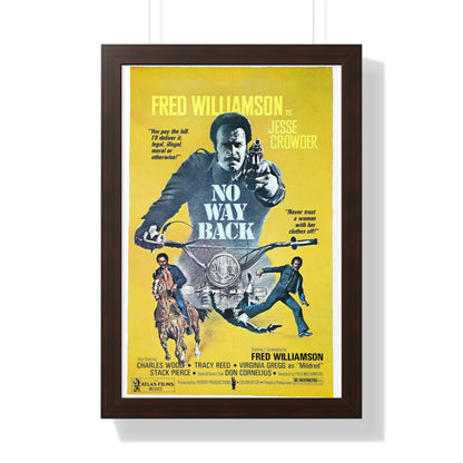 NO WAY BACK 1976 - Framed Movie Poster-16″ x 24″-The Sticker Space