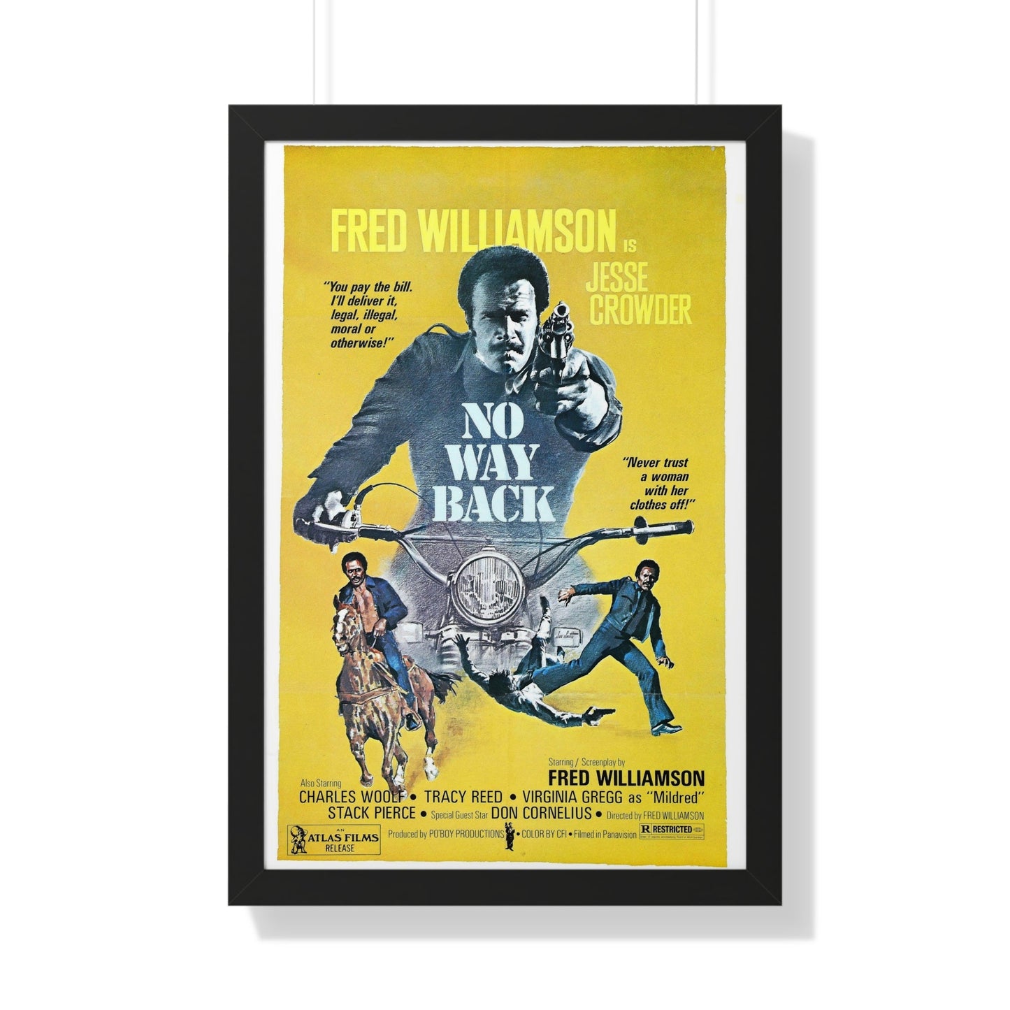 NO WAY BACK 1976 - Framed Movie Poster-20" x 30"-The Sticker Space