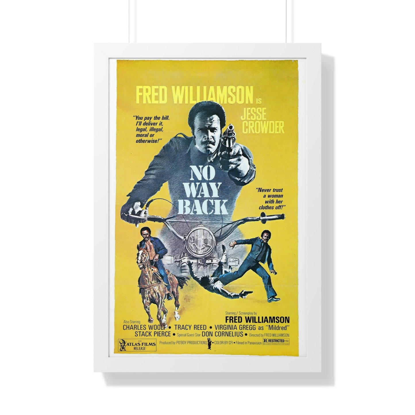 NO WAY BACK 1976 - Framed Movie Poster-20" x 30"-The Sticker Space