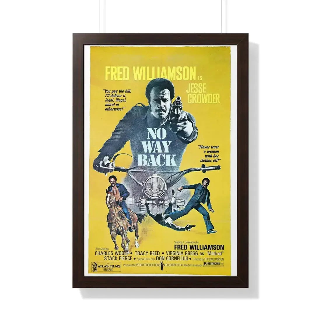 NO WAY BACK 1976 - Framed Movie Poster - The Sticker Space