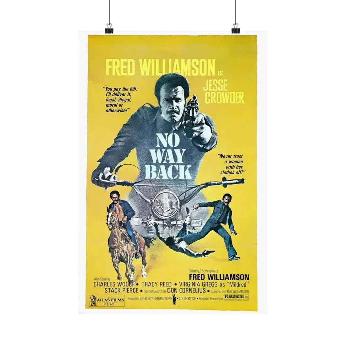 NO WAY BACK 1976 - Paper Movie Poster 16″ x 24″ Matte - The Sticker Space