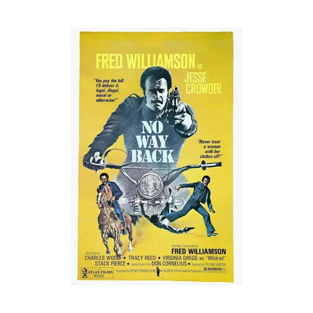 NO WAY BACK 1976 - Paper Movie Poster - The Sticker Space