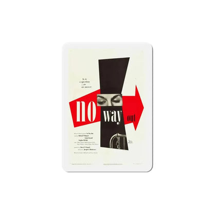 No Way Out 1950 Movie Poster Refrigerator Magnet 5 Inch - The Sticker Space