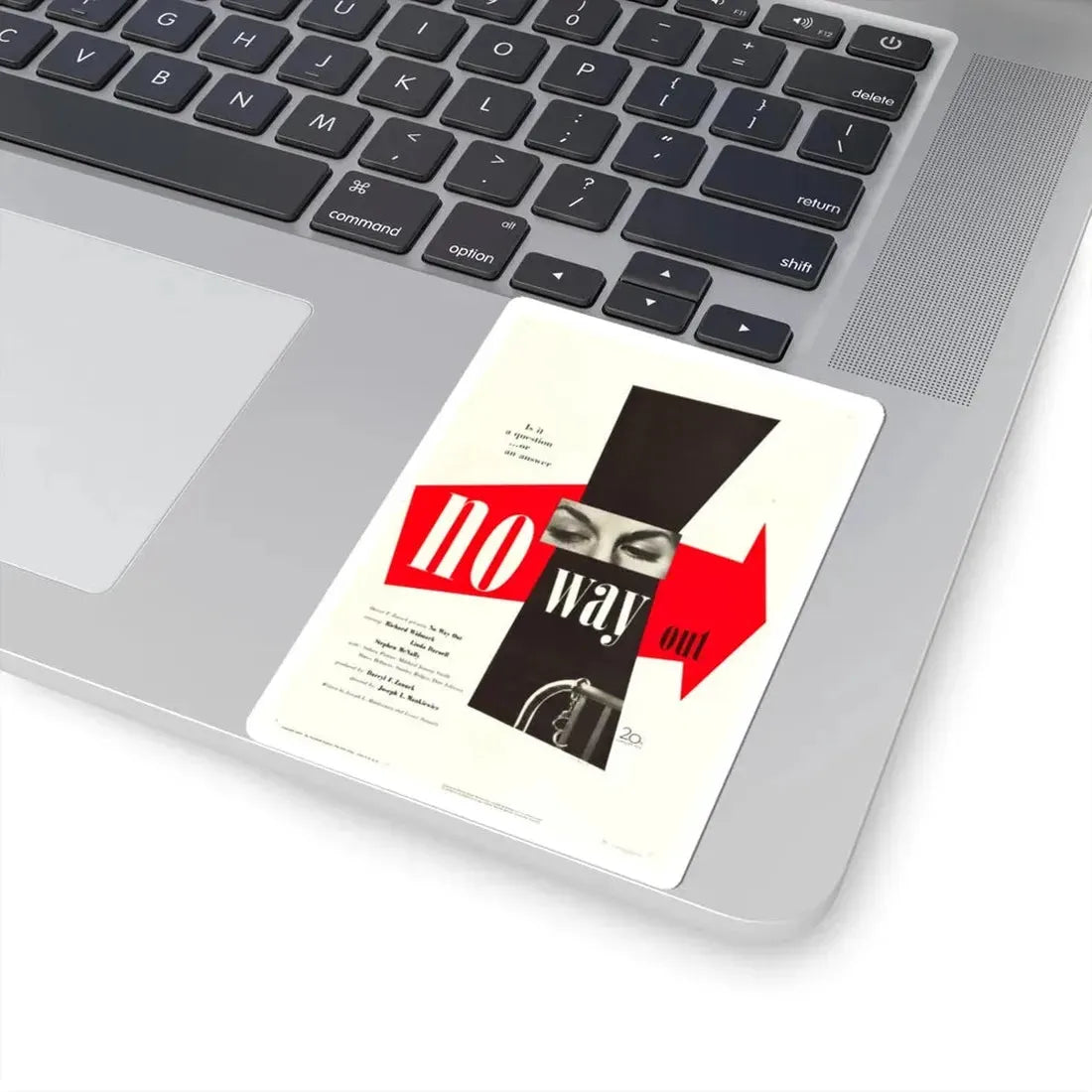 No Way Out 1950 Movie Poster - STICKER Vinyl Kiss-Cut Decal - The Sticker Space