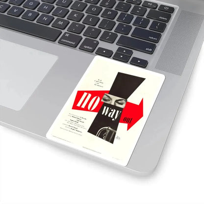 No Way Out 1950 Movie Poster - STICKER Vinyl Kiss-Cut Decal - The Sticker Space