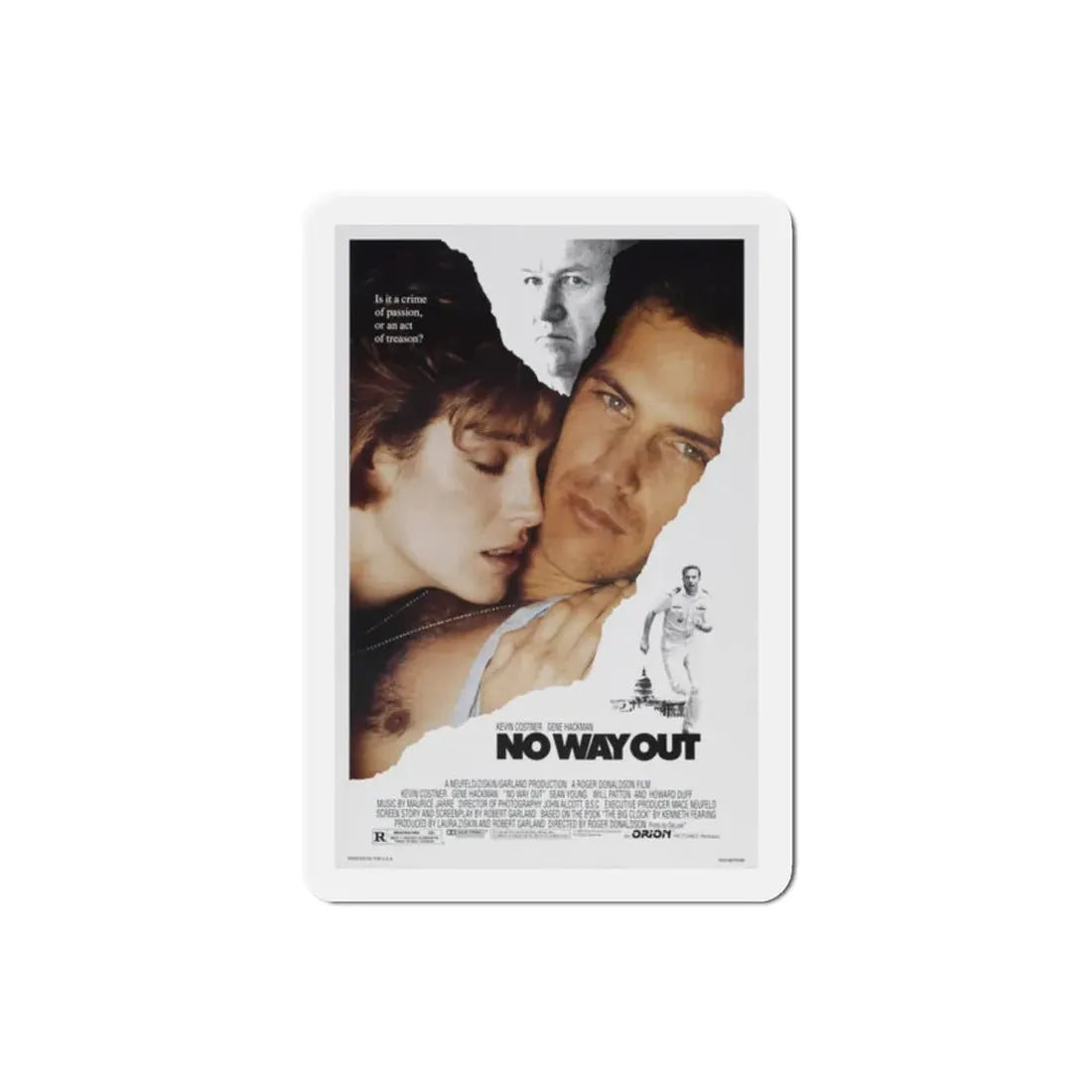 No Way Out 1987 Movie Poster Refrigerator Magnet - The Sticker Space