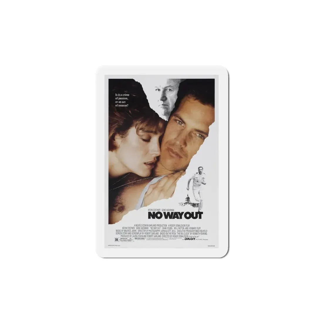 No Way Out 1987 Movie Poster Refrigerator Magnet - The Sticker Space