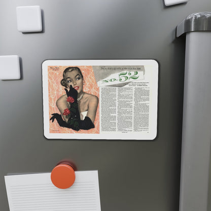 No. 52, Esquire magazine, May 1952 (Magazine Illustration) Refrigerator Magnet-The Sticker Space