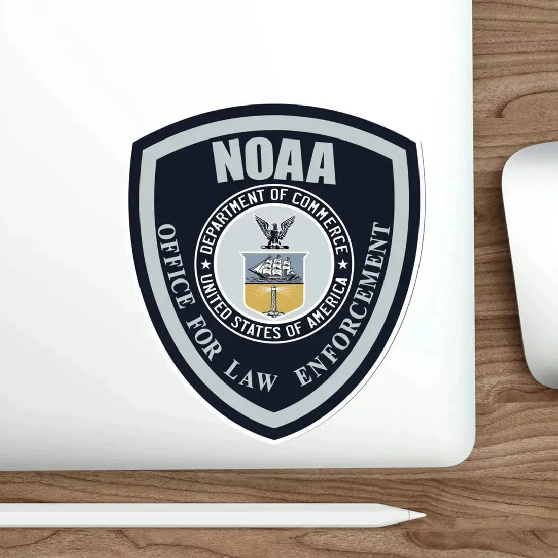 NOAA Marine Law Enforcement STICKER Vinyl Die-Cut Decal - The Sticker Space