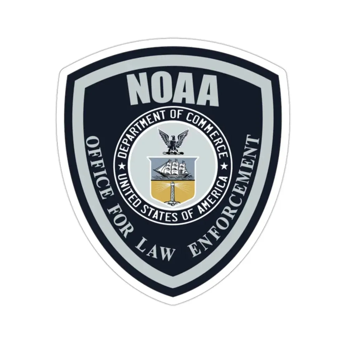 NOAA Marine Law Enforcement STICKER Vinyl Die-Cut Decal - The Sticker Space