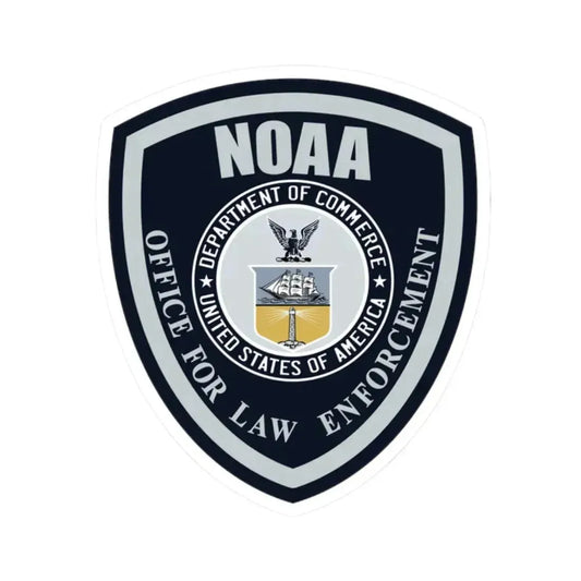 NOAA Office for Law Enforcement US Dept of Commerce - STICKER Vinyl Kiss-Cut Decal 2 Inch White - The Sticker Space