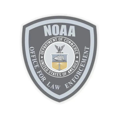 NOAA Office for Law Enforcement US Dept of Commerce - STICKER Vinyl Kiss-Cut Decal 3 Inch Transparent - The Sticker Space