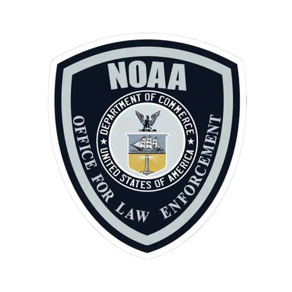 NOAA Office for Law Enforcement US Dept of Commerce - STICKER Vinyl Kiss-Cut Decal 3 Inch White - The Sticker Space