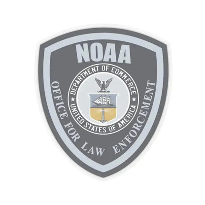 NOAA Office for Law Enforcement US Dept of Commerce - STICKER Vinyl Kiss-Cut Decal 4 Inch Transparent - The Sticker Space