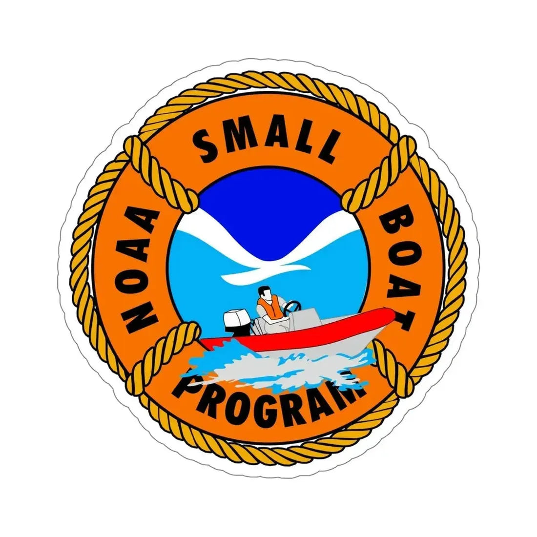 NOAAs Small Boat Program STICKER Vinyl Die-Cut Decal 6 Inch - The Sticker Space