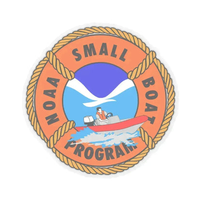 NOAAs Small Boat Program - STICKER Vinyl Kiss-Cut Decal 2 Inch Transparent - The Sticker Space