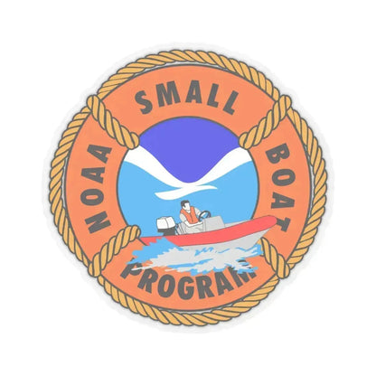NOAAs Small Boat Program - STICKER Vinyl Kiss-Cut Decal 6 Inch Transparent - The Sticker Space