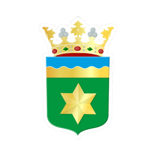 Noardeast-Fryslan wapen (Netherlands) (Coat of Arms) STICKER Vinyl Kiss-Cut Decal 2 Inch White - The Sticker Space