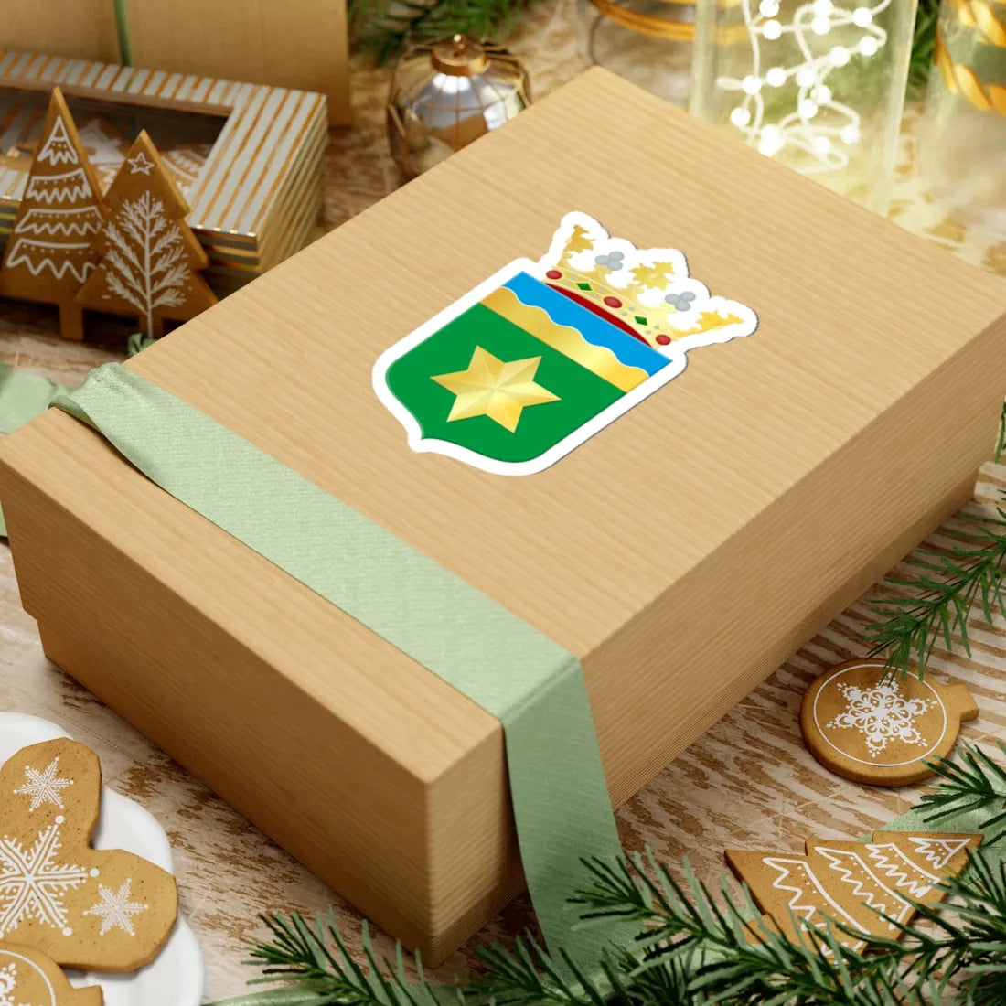 Noardeast-Fryslan wapen (Netherlands) (Coat of Arms) STICKER Vinyl Kiss-Cut Decal - The Sticker Space