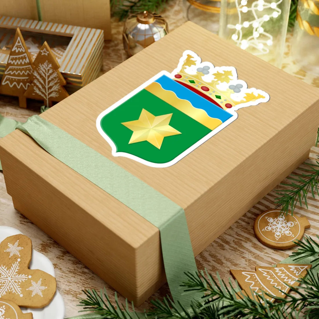 Noardeast-Fryslan wapen (Netherlands) (Coat of Arms) STICKER Vinyl Kiss-Cut Decal - The Sticker Space