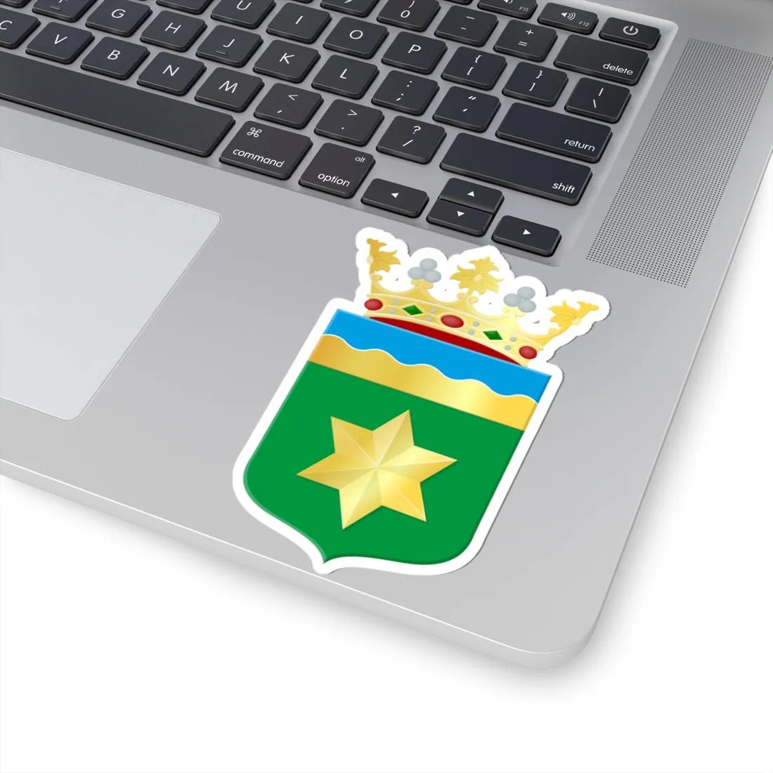 Noardeast-Fryslan wapen (Netherlands) (Coat of Arms) STICKER Vinyl Kiss-Cut Decal - The Sticker Space