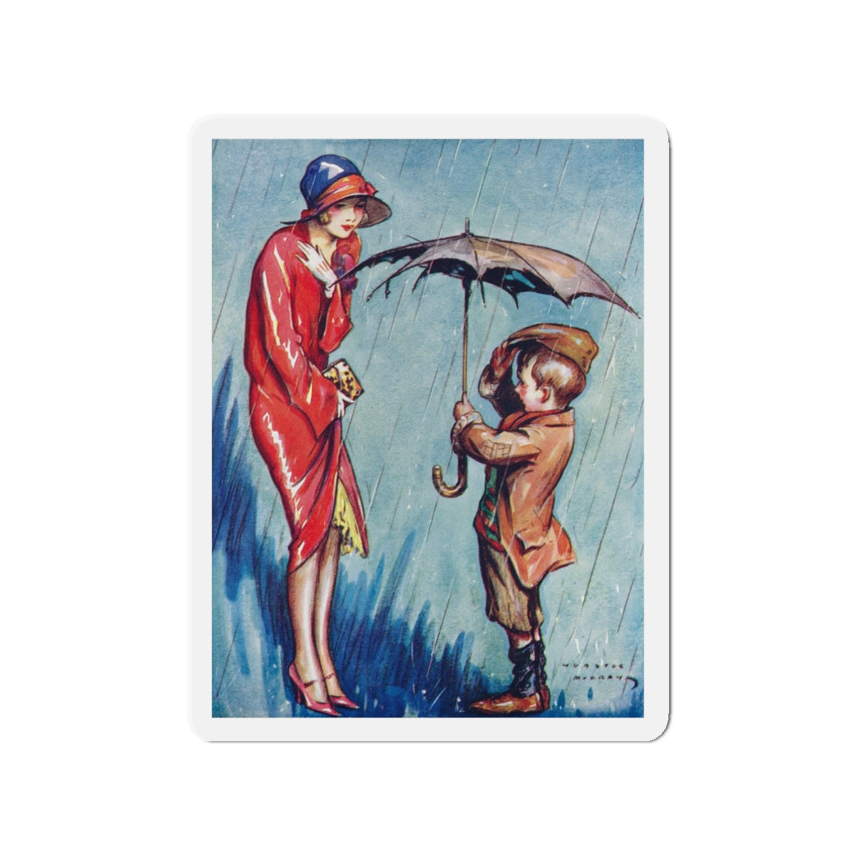 Noblesse Oblige, Help Yourself Annual, 1930 (Magazine Illustration) Refrigerator Magnet-3" x 3"-The Sticker Space