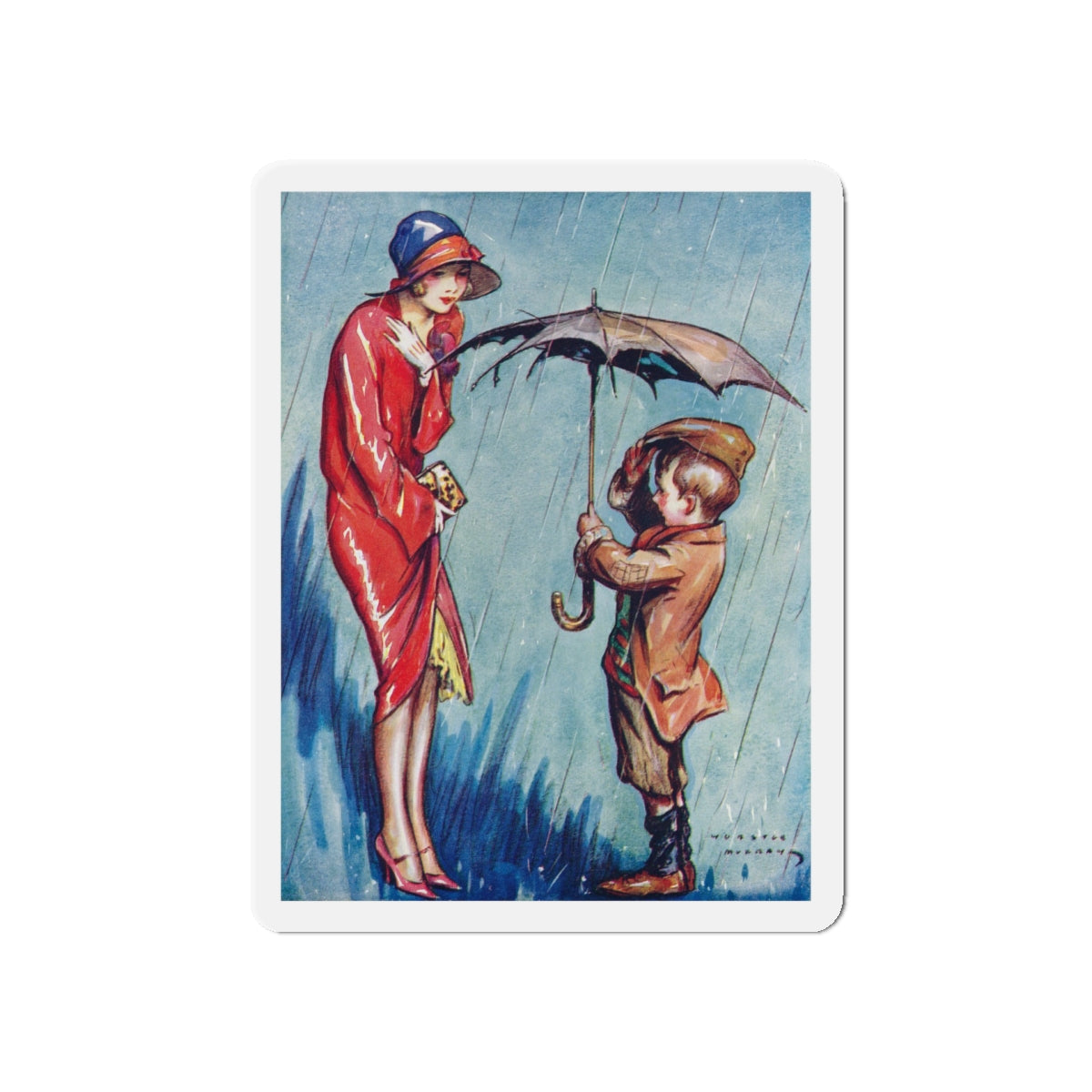 Noblesse Oblige, Help Yourself Annual, 1930 (Magazine Illustration) Refrigerator Magnet-5" x 5"-The Sticker Space