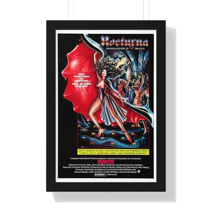 NOCTURNA 1976 - Framed Movie Poster 16″ x 24″ Black - The Sticker Space