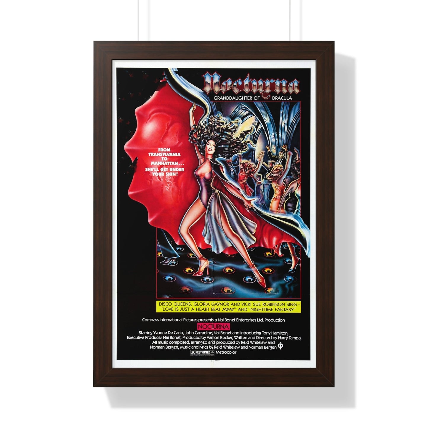 NOCTURNA 1976 - Framed Movie Poster-16″ x 24″-The Sticker Space