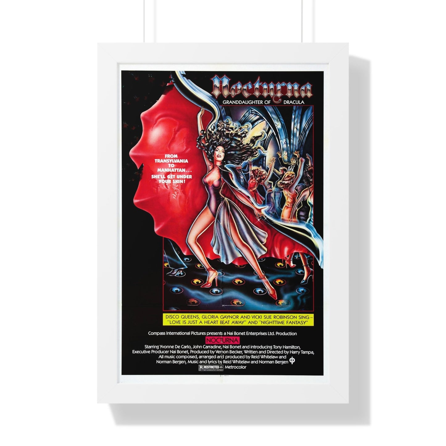 NOCTURNA 1976 - Framed Movie Poster-16″ x 24″-The Sticker Space