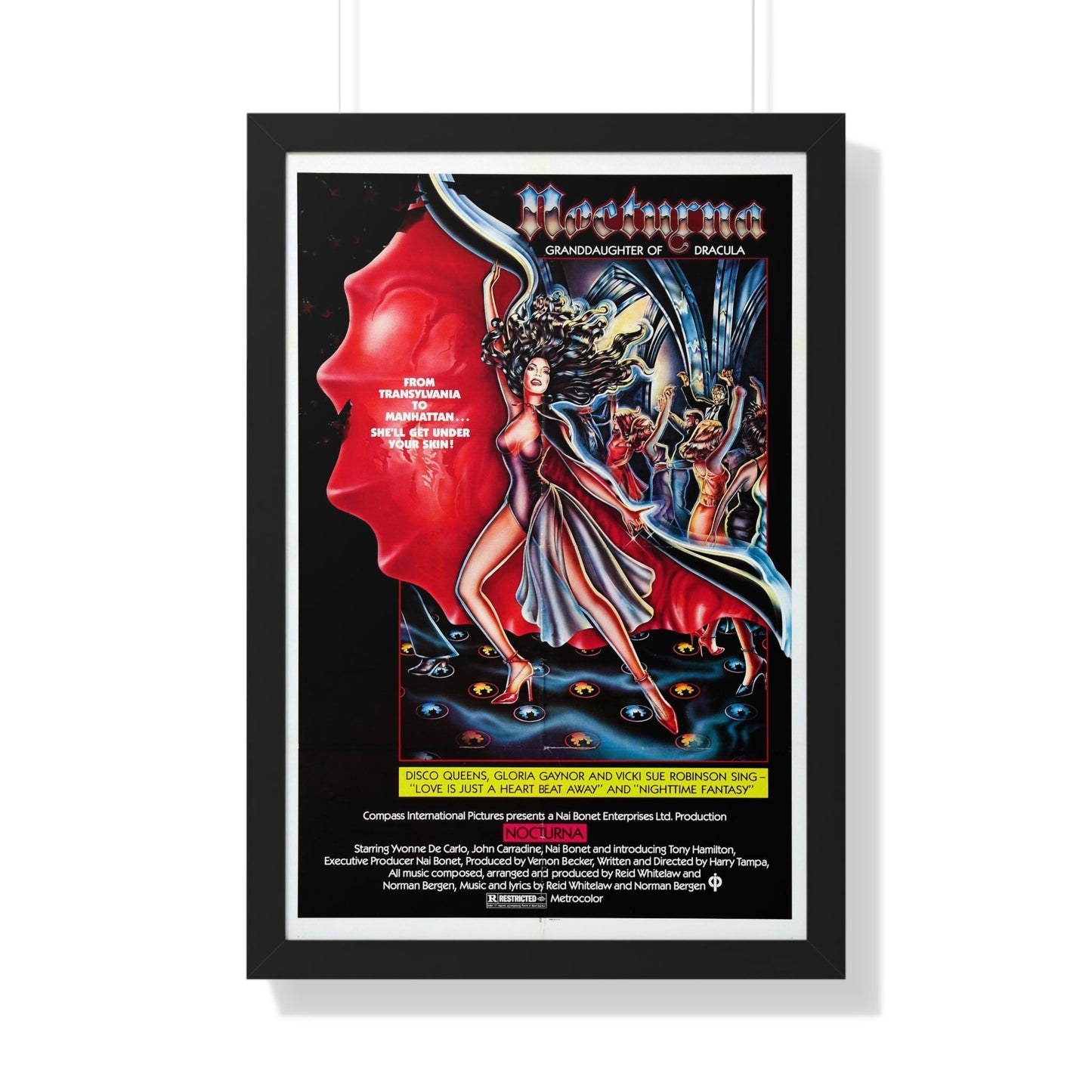 NOCTURNA 1976 - Framed Movie Poster-20" x 30"-The Sticker Space