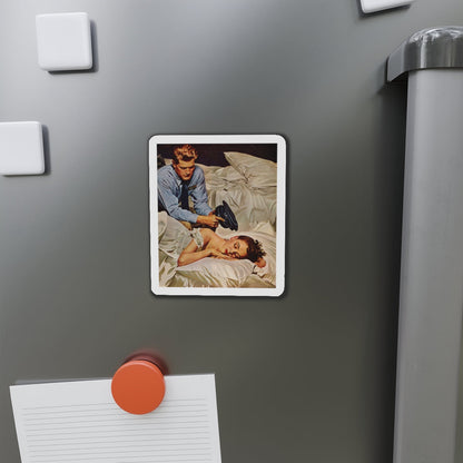 Noir Fiction, The Saturday Evening Post, date unknown (Magazine Illustration) Refrigerator Magnet-The Sticker Space