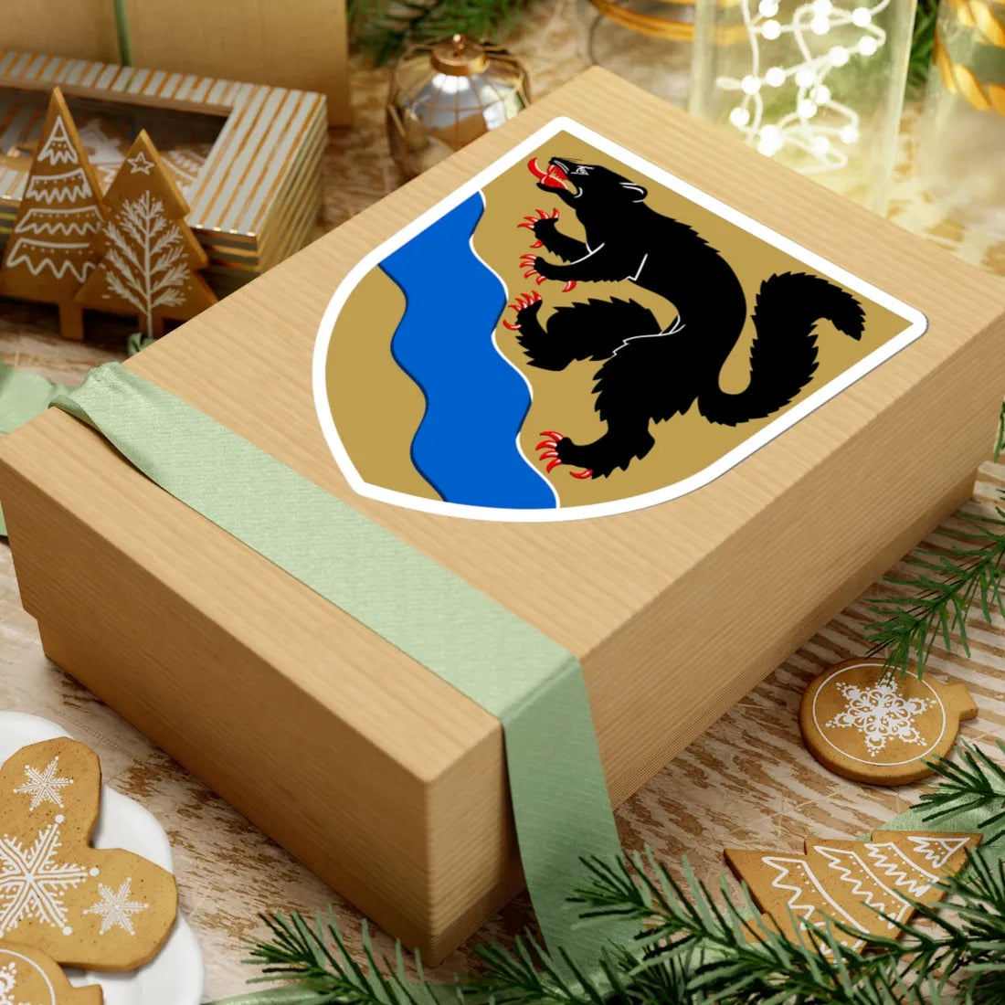 Nokia.vaakuna (Finland) (Coat of Arms) STICKER Vinyl Kiss-Cut Decal - The Sticker Space