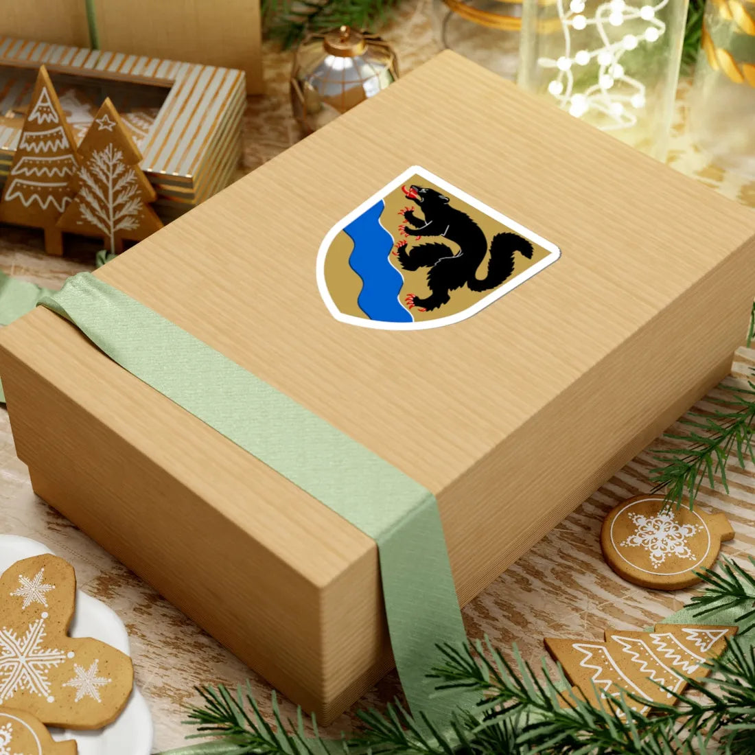 Nokia.vaakuna (Finland) (Coat of Arms) STICKER Vinyl Kiss-Cut Decal - The Sticker Space