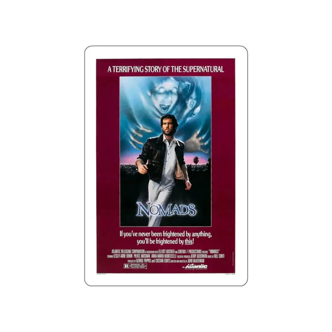 NOMADS 1986 Movie Poster STICKER Vinyl Die-Cut Decal 4 Inch - The Sticker Space