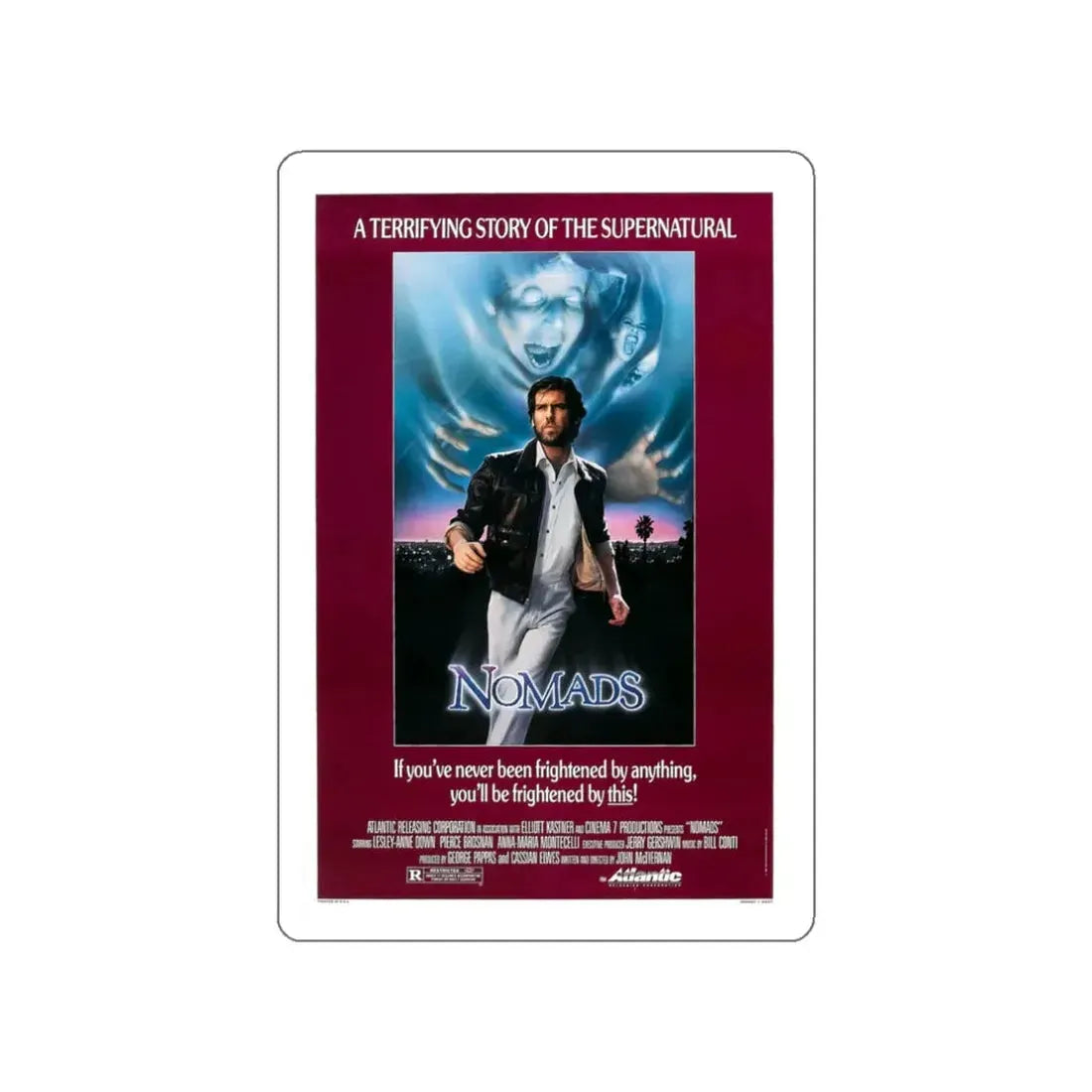 NOMADS 1986 Movie Poster STICKER Vinyl Die-Cut Decal - The Sticker Space